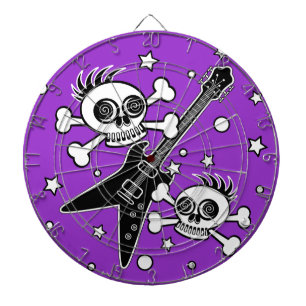 Heavy Metal Skulls Dartboard