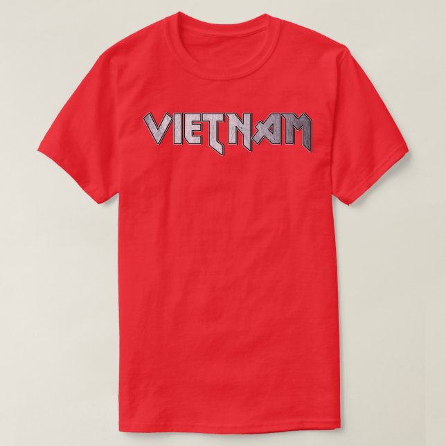 Heavy metal Vietnam T-Shirt (Design Front)