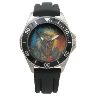 Heavy-Metal Wolve playing Guitar Watch