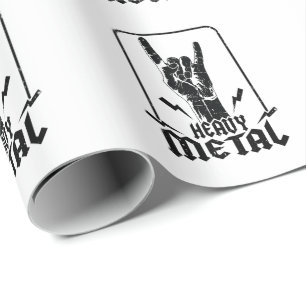 heavy metal wrapping paper