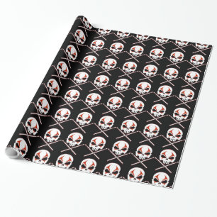 Heavy Metal Wrapping Paper Rock Drummer Gift Paper