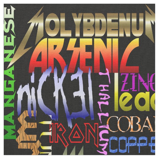 Heavy Metals Fabric (Close Up)