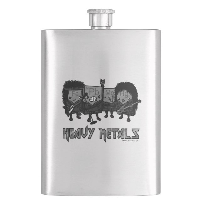 Heavy Metals Hip Flask (Front)