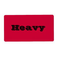 Heavy Moving Labels in Red