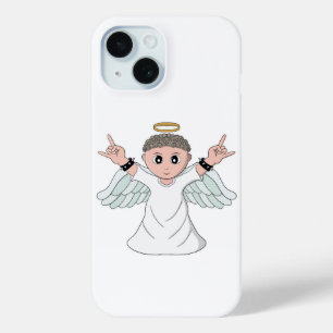 Heavy Music Loving Angel iPhone 15 Case
