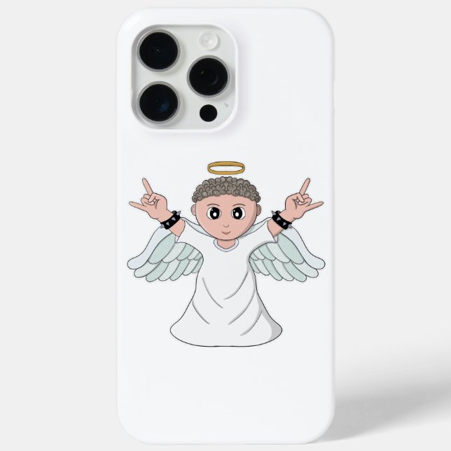 Heavy Music Loving Angel Case-Mate iPhone Case (Back)