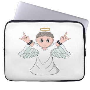 Heavy Music Loving Angel Laptop Sleeve