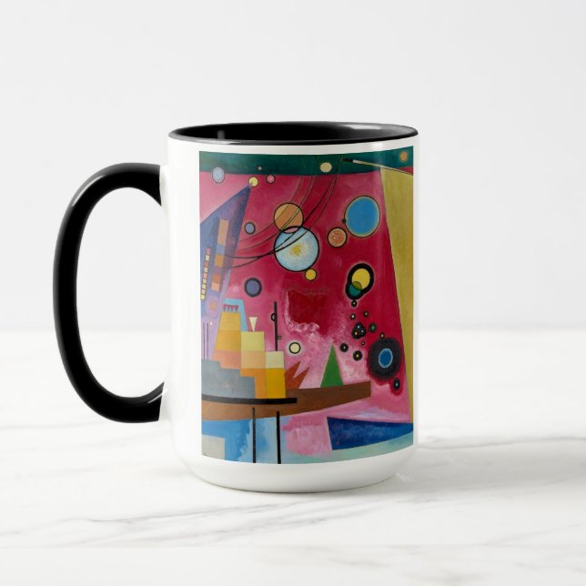 Heavy Red, 1924 by Wassily Kandinsky Mug (Left)