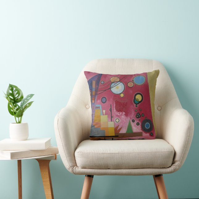Heavy Red by Wassily Kandinsky Cushion (Chair)