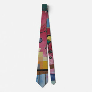 Heavy Red by Wassily Kandinsky Tie