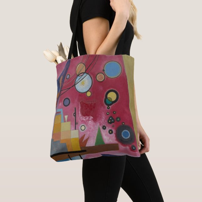 Heavy Red by Wassily Kandinsky Tote Bag (Close Up)