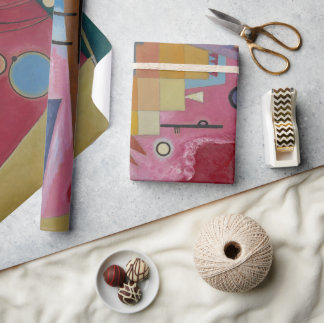 Heavy Red by Wassily Kandinsky Wrapping Paper