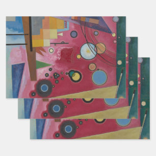 Heavy Red by Wassily Kandinsky Wrapping Paper Sheet