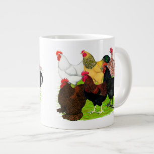 Heavy Rooster Assortment Large Coffee Mug