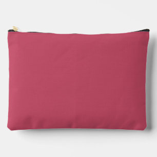 Heavy Rose Petal Pink Solid Colour Accessory Pouch