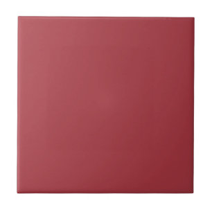 Heavy Scarlet Red / Moody Crimson Solid Colour Ceramic Tile