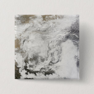 Heavy snowfall in China 15 Cm Square Badge