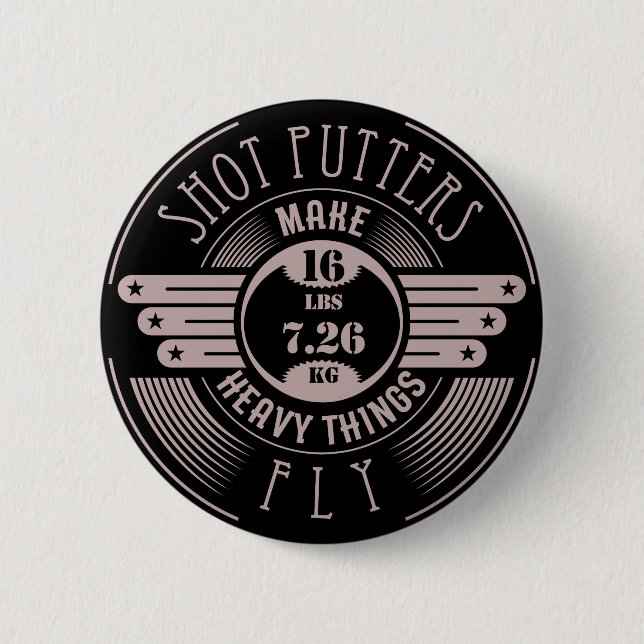 heavy things that fly 2 6 cm round badge (Front)