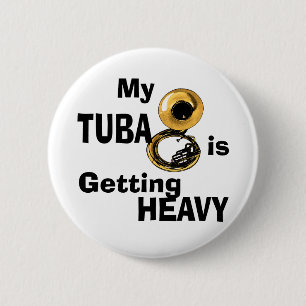 Heavy Tuba 6 Cm Round Badge