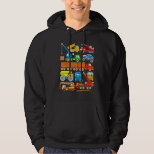 Heavy Vehicles Trucks Construction Machines Monste Hoodie
