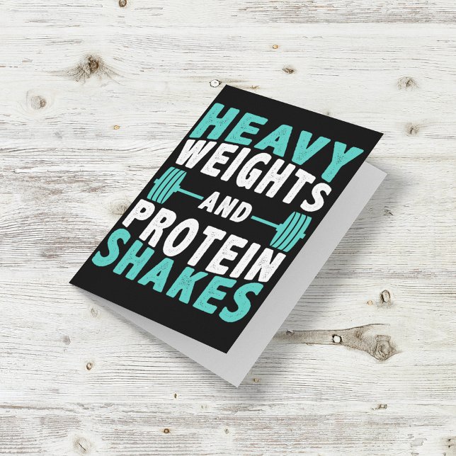 Heavy Weights And Protein Shakes Card (Creator Uploaded)