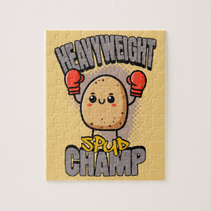 Heavyweight Spud Champ Boxing Potato  Jigsaw Puzzle