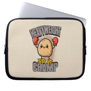 Heavyweight Spud Champ Boxing Potato Laptop Sleeve