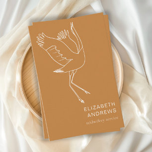 Hebamme, Storch schlicht-moderne Visitenkarte Business Card