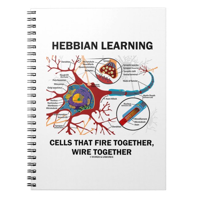 Hebbian Learning Cells That Fire Together Wire Notebook (Front)