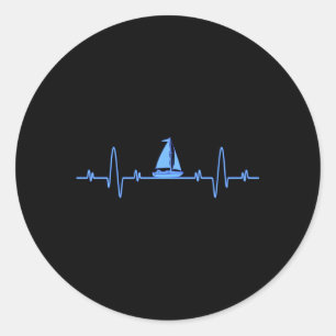 Hebeat Sailing Sailboat Captain Sailors Classic Round Sticker