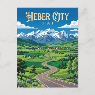 Heber City USA Postcard