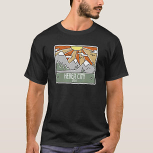 Heber City Utah Mountains UT Vacation Souvenir T-Shirt