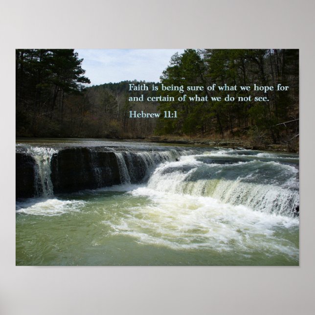 Hebrew 11:1 Waterfall Poster (Front)