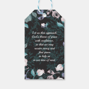 Hebrew 4:16 quotes black ver gift tags