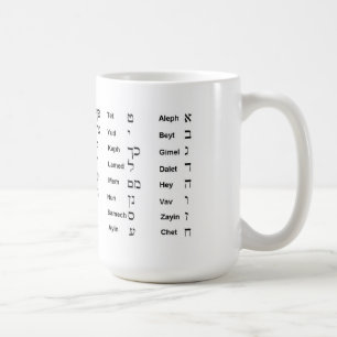 Hebrew Aleph Bet Mug