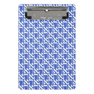 Hebrew Aleph Tav White Mini Clipboard