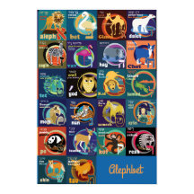 Hebrew Alphabet Poster