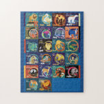 Hebrew Alphabet Puzzle<br><div class="desc">10 x 14 inch Hebrew Alphabet Puzzle. One cute animal for all 22 letters of the hebrew alphabet. 250 piece puzzle. Have fun learning hebrew.</div>