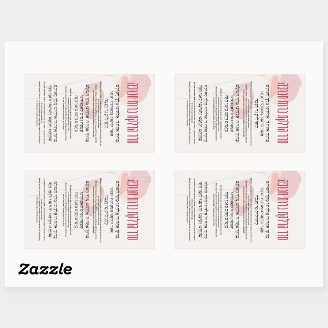 Hebrew and English Blessings for Hanukkah Rectangular Sticker (Sheet)