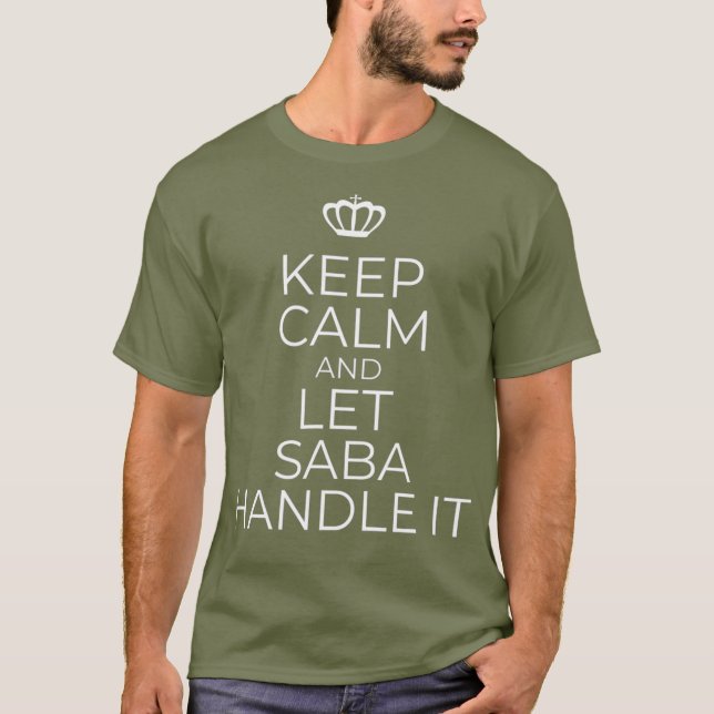Hebrew Grandparent Gift Saba T-Shirt (Front)