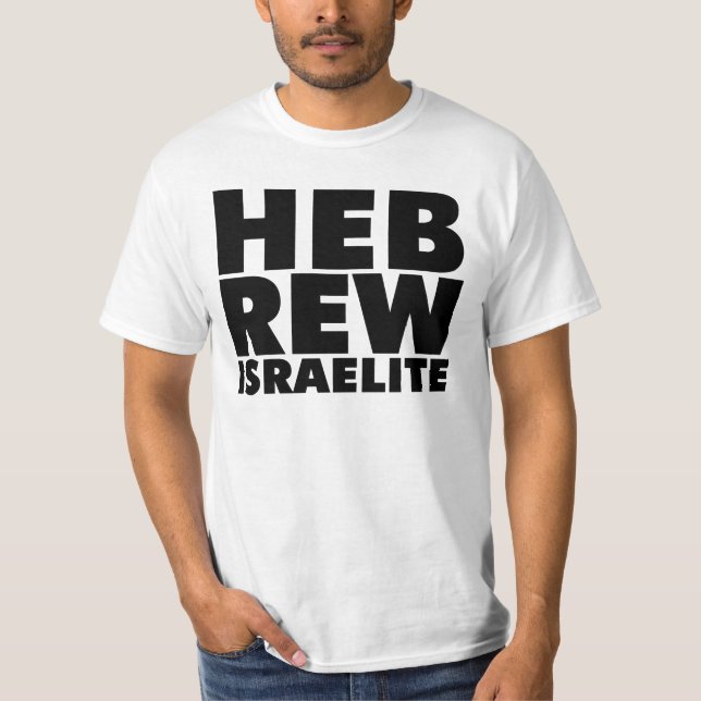 HEBREW ISRAELITE T-Shirt (Black) (Front)
