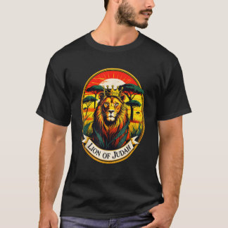Hebrew Israelite YHWH Lion of Judah Yahweh Rastafa T-Shirt