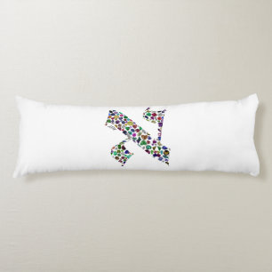 Hebrew Letter ALEF Body Cushion