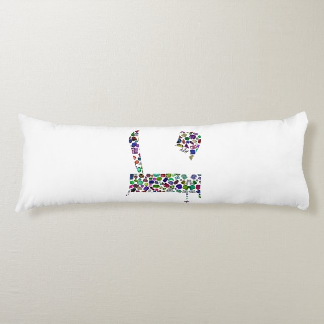 Hebrew Letter HEY Body Cushion (Front)