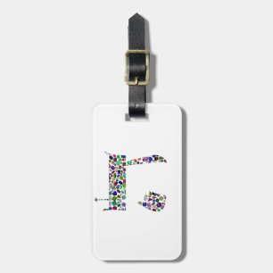 Hebrew Letter HEY Luggage Tag