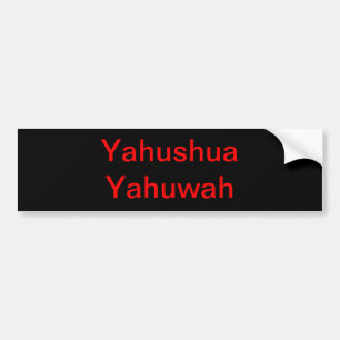 Hebrew names of God. Bumper Sticker
