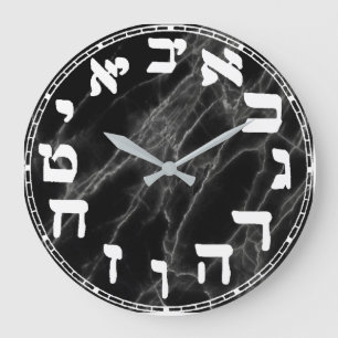 Hebrew Numbers   Round Clock
