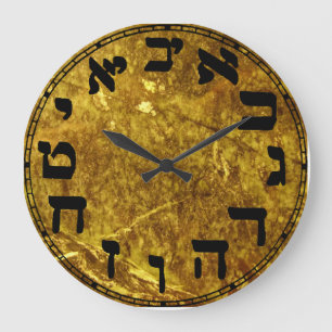 Hebrew Numbers   Round Clock