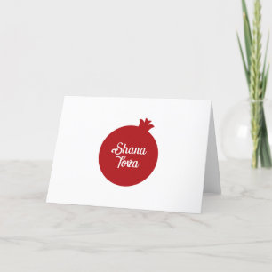 Hebrew Shana Tova and Apple Thank You Card