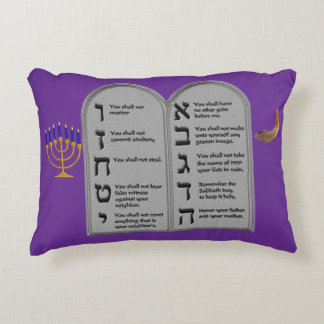 Hebrew Ten Commandments Pillow